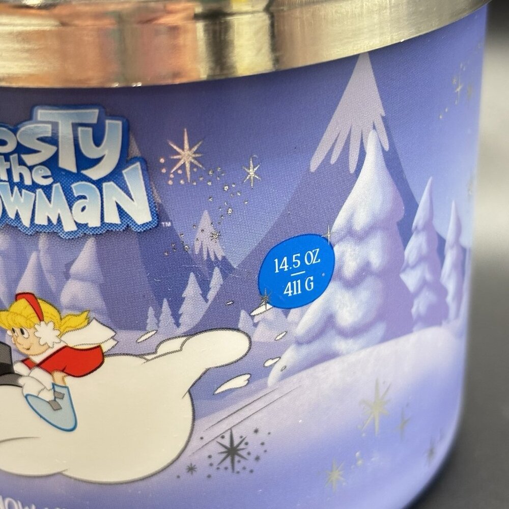 Goose Creek Frosty The Snowman 3 Wick Jar Candle Snow Much Fun Peppermint 14.5oz - Picture 3 of 16